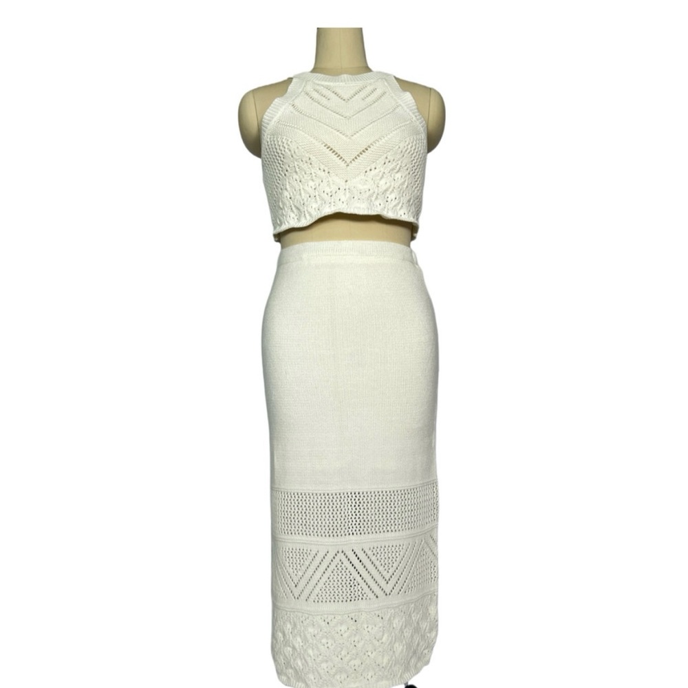 House of Harlow 1960, crochet two piece, size L